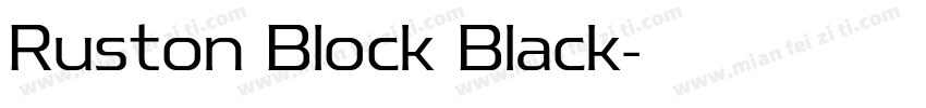 Ruston Block Black字体转换